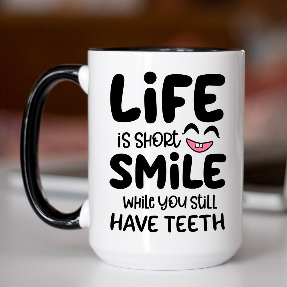 Sarcastic Coffee Mug, Life Is Short Coffee Mug, Funny‎ Coffee Cup